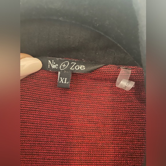 Black Nic + Zoë Black Double Button Ponte Fall Jacket Size XL in good condition - Picture 2 of 7